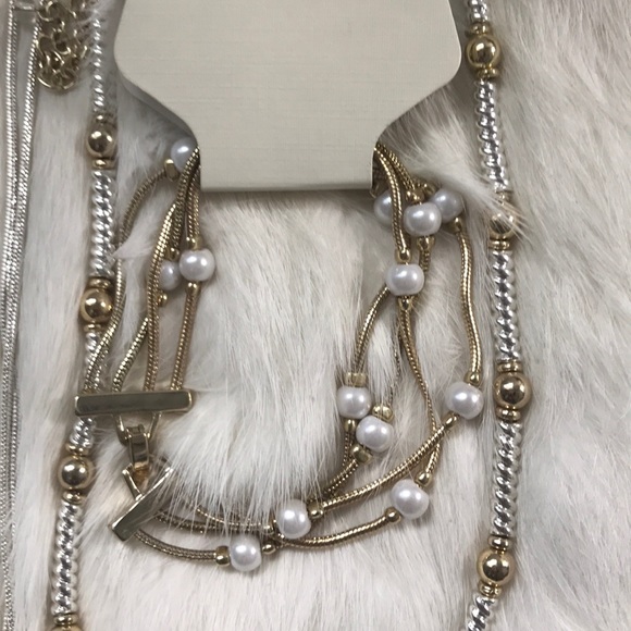 NEW 4 Napier Silver and gold Necklace and Bracelet - Picture 5 of 6